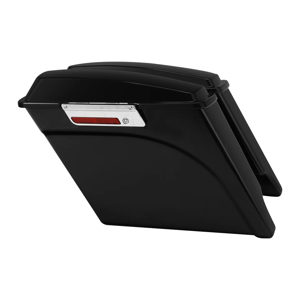 5" Stretched Hard Saddlebags Fit For Harley Touring Electra Street Road Glide US - Image 4 of 4