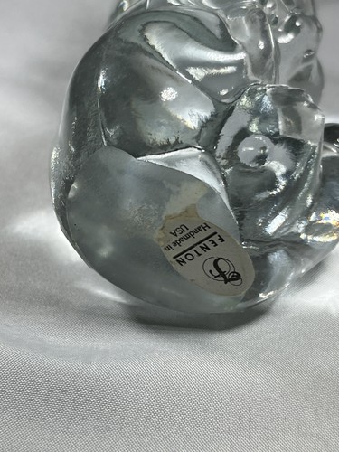 Fenton Art Glass Handmade August Birthday Bear Figurine - Picture 8 of 17