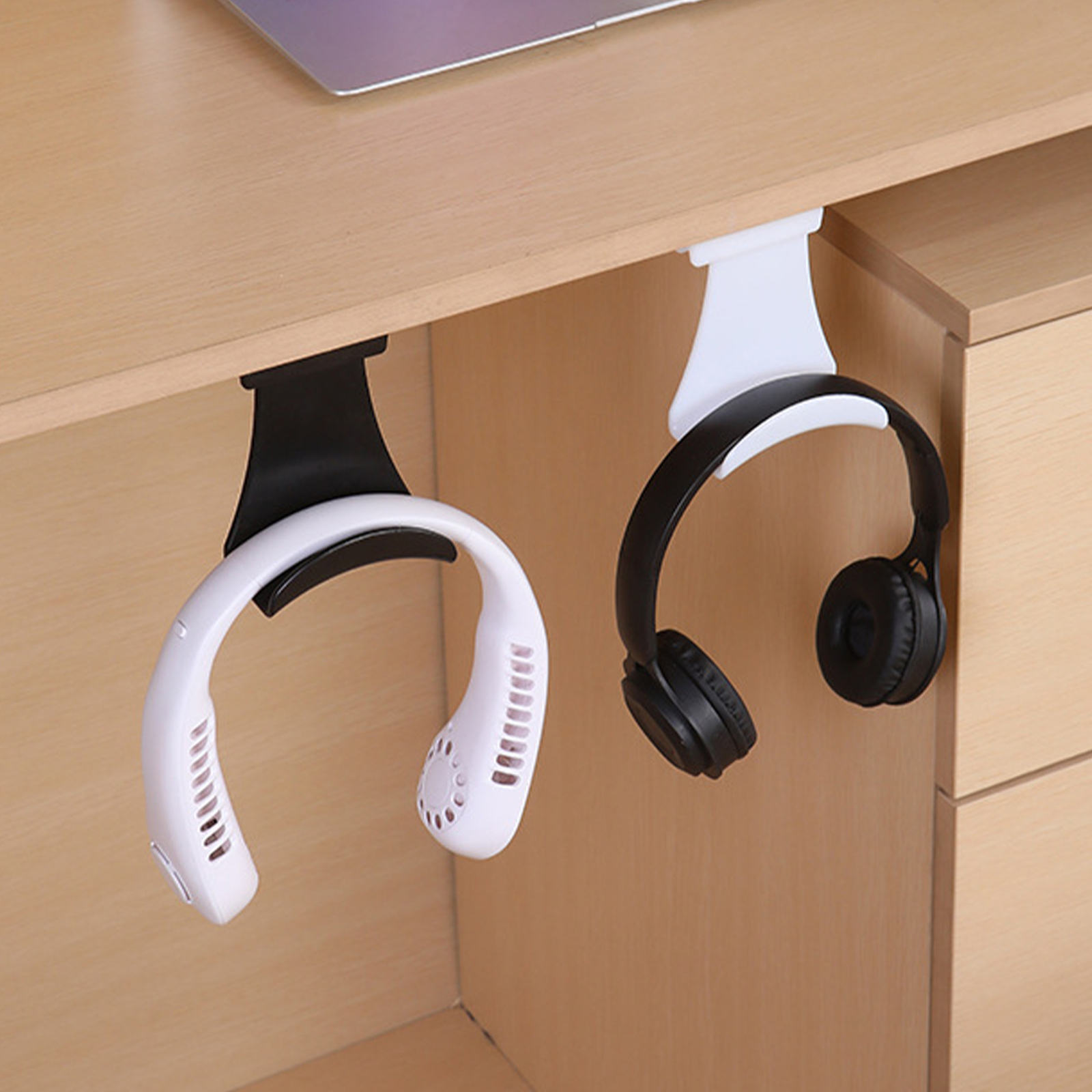 Headphone Hook For Desk Adhesive Earphone Desk Clamp Space-Saving Game richly