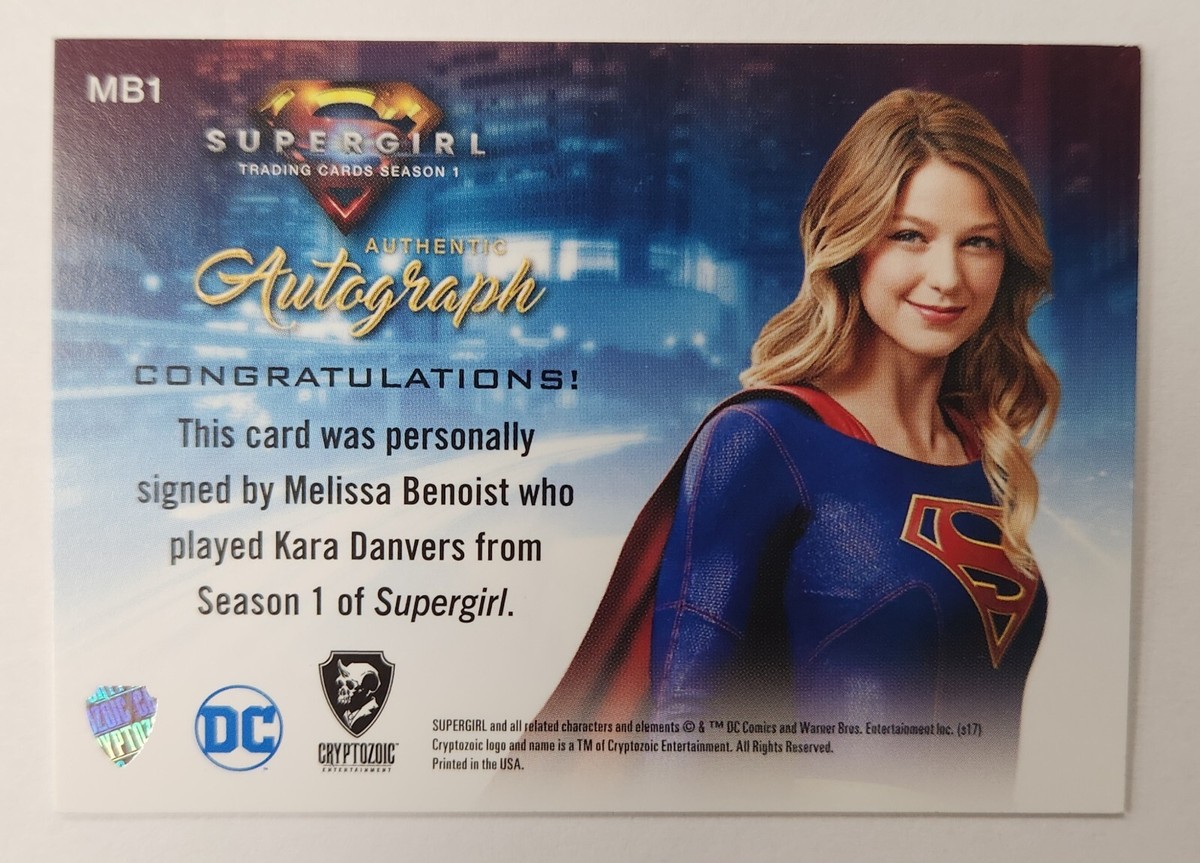 Supergirl Season 1 MB1 Autograph Card of Melissa Benoist as Kara