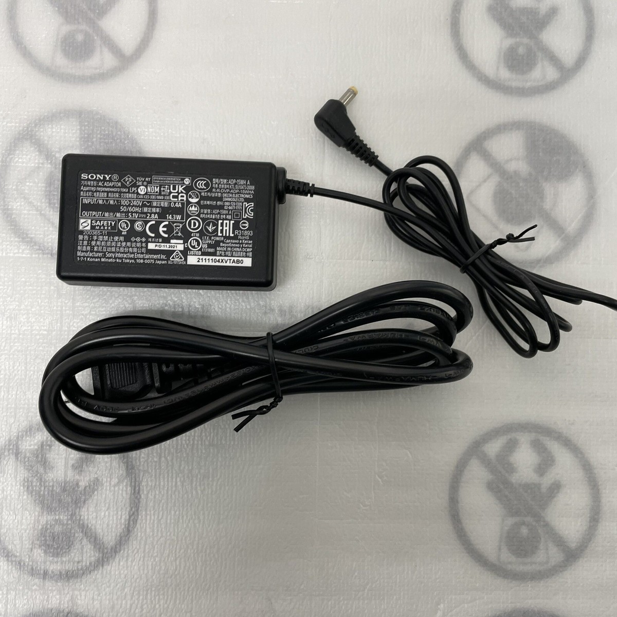 Genuine Sony AC Power Adapter ADP-15WH A PS5 Dual Sense Charging