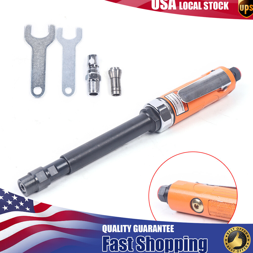 11" Long Air Die Grinder Pneumatic Polishing Porting Tool 1/4" Bit