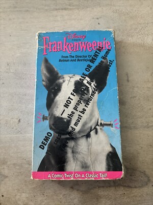 Disney’s Frankenweenie VHS tape movie 1992 Tim Burton 80 original case DEMO  COPY 717951169037|