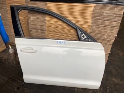 2013 AUDI A6 SE TDI -DRIVERS SIDE FRONT O/S DOOR - PAINT: IBIS WHITE Y9C
