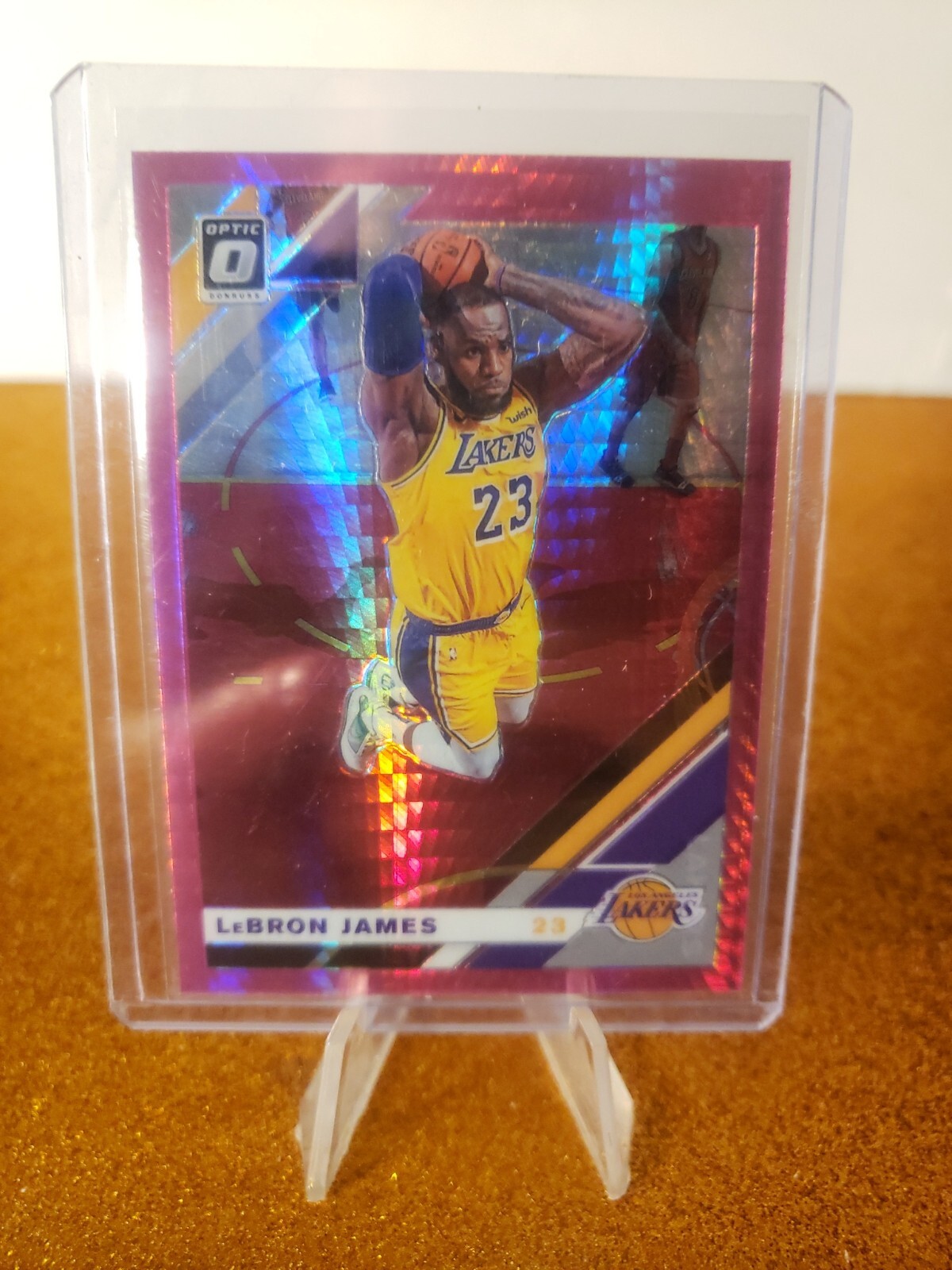 2019-20 Donruss Optic Lebron James Hyper Pink Prizm #60 Lakers scoring leader