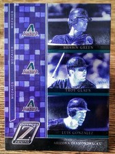 2005 Donruss Zenith Mozaics INSERT CARD Shawn Green Troy Glaus Luis Gonzalez M-7