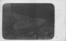 RPPC 15 INCHES DUD SHELL 38CM BLINDGANGER MILITARY REAL PHOTO POSTCARD (c. 1918)