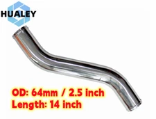 64mm 2.5" Aluminum Intercooler Turbo Air Intake S Shape Pipe Tube L= 14 inch