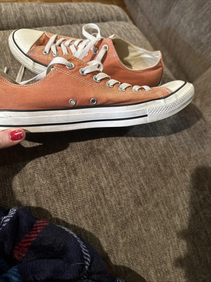 Converse Chuck Taylor All Star Laranja Baixo Masculino Tamanho 10 Fabricado no Vietnã - Imagem 4 de 4