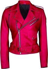Women Classic Rider Jacket | Womens Real Lambskin Leather Jacket | Women Biker L