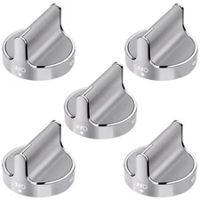 Upgraded W10766544 Gas Stove Knobs 5 Pack Burner Control Knobs Replacement fo...