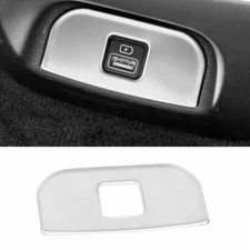 For Hyundai Sonata 2020-2022 Silver Steel Car Rear USB Socket Control Strip Trim