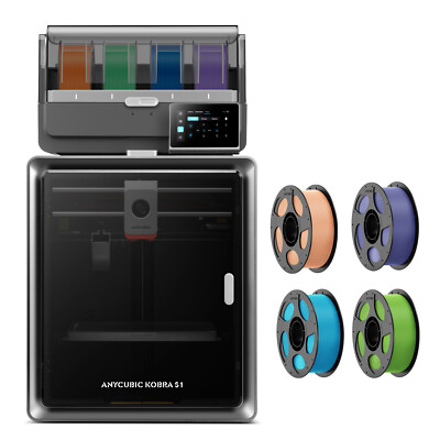 ANYCUBIC Kobra S1 Combo 3D-Drucker FDM PLA Printing ACE PRO 2 Mehrfarben CoreXY