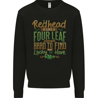 St Patricks Day Redhead Ginger lustiges irisches Kinder Sweatshirt Pullover