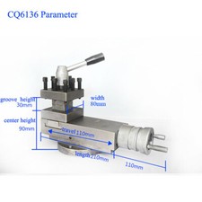 New Swing Bench Quick Change Lathe Metal posts&holders Metric Tool Slide CQ6136