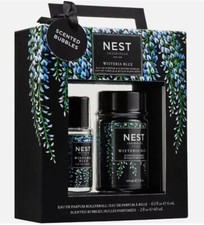 Nest Fragrances WISTERIA BLUE Eau de Parfum Rollweball  Scented Bubbles Set