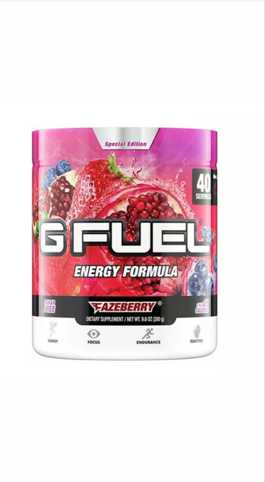 Gamma Enterprises G Fuel Nutrition Supplement Fazeberry 280 Gram