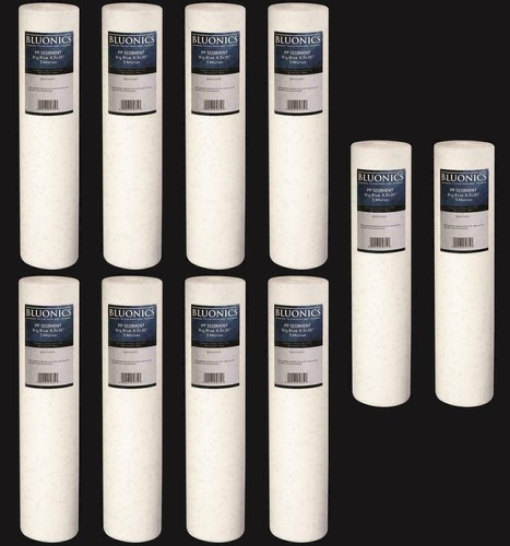 BLUONICS Sediment Water Filters 10pack 4.5"x20" Replacement Cartridges 5 Micron - Picture 3 of 7