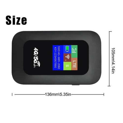 5G Unlocked LTE LCD WiFi Mobile Broadband Wireless Router MiFi Hotspots Hot - Picture 6 of 15