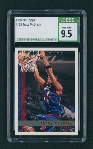 1997-98 Topps Tracy McGrady ROOKIE RC #125 CSG 9.5 GEM MINT TORONTO RAPTORS