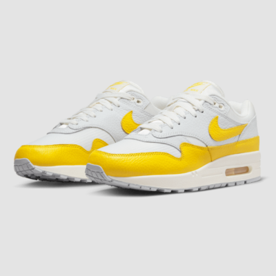 Nike Air Max ホワイト/イエロー Nike Women's Air Max 1 Shoes (DX2954-001) 'Photon Dust / Tour