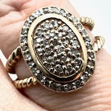 Vintage 14K Yellow Gold Diamond Ring 5 Grams Size 7