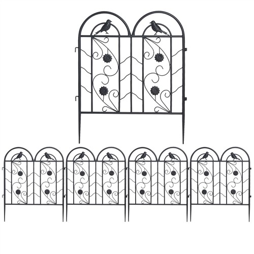 10FT Garden Fence Flower Bed Border Anti Rust Iron Fence Edging for Outdoor Lawn - 第 40/51 張圖片