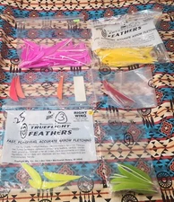 181 TRUEFLIGHT GATEWAY 3" ARROW FLETCHING FEATHER LOT RIGHT WING LEFT WING MIX