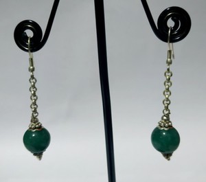 Asian-Ethnic-Sterling-silver-earring-Handmade-Jade-stone-Asian-jewelry-DM1