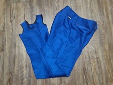 Vintage Obermeyer Vibrant Blue Stirup Ski Pants Size 10 Long Schoeller Skifans