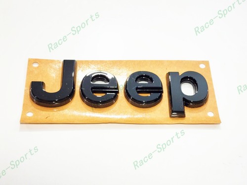 2021+ Jeep Grand Cherokee L/WL Front Rear Jeep Nameplate Emblem Gloss Black Gray - 第 5/10 張圖片