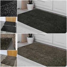 Door mats Bathroom mats Dust Control mats Durable Runner in Dark grey and Taupe