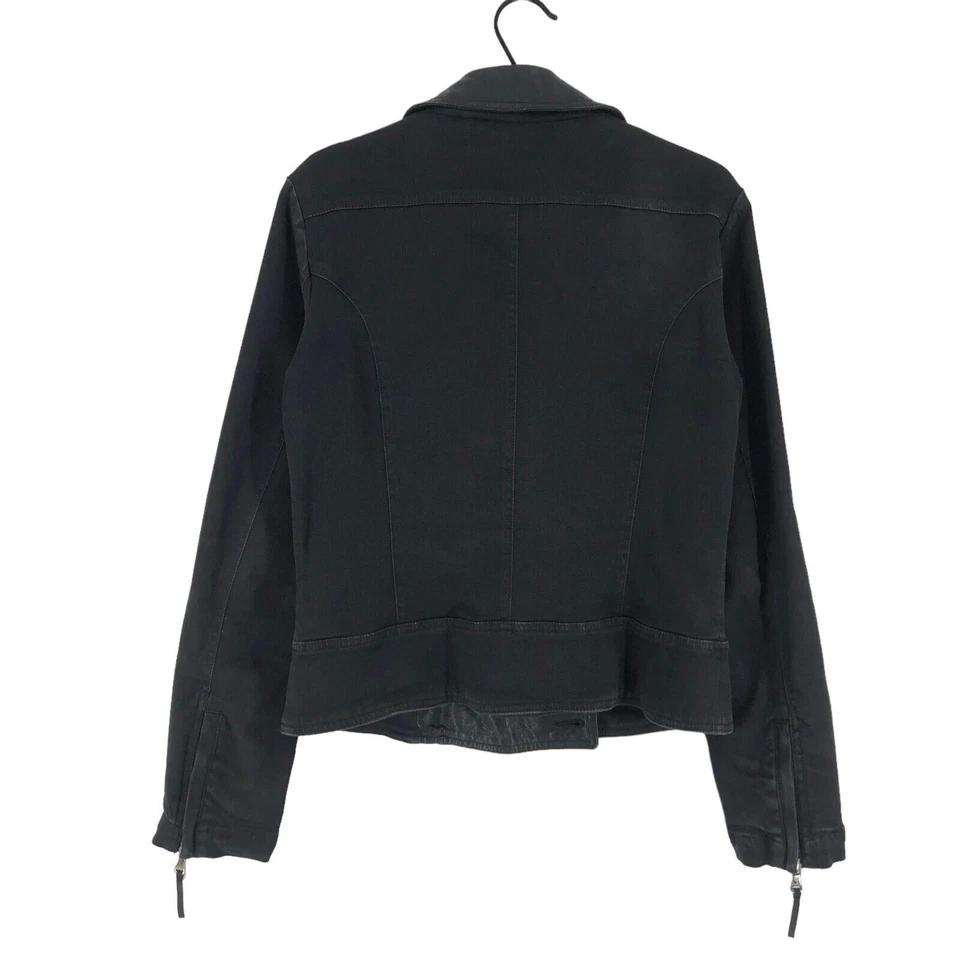 Chaqueta Abrigo Dolce&Gabbana Motociclista Cordero Cuero Mujer Talla 44-XS Foto 2 de 4