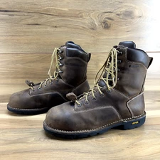 Danner Mens Boots 9 Gritstone Safety Toe 8" 400 Gram Waterproof Vibram