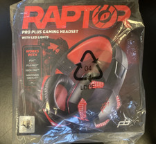 RAPTOR PRO PLUS GAMING HEADSET LED LIGHTS PS4 PS4 PRO XBOX NINTENDO SWITCH PC