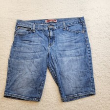 Gap Jean Shorts Bermuda 14 Faded Medium Blue Denim Modest Summer Cotton