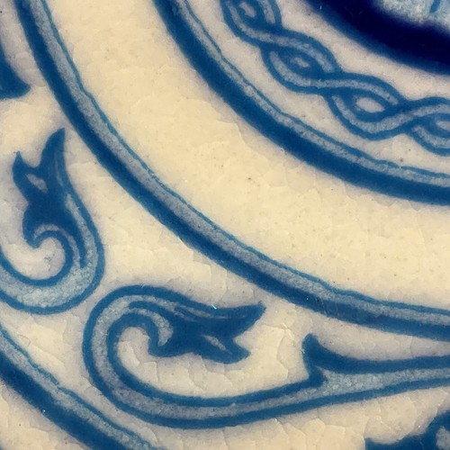 VTG Dal-Tile Mexican Carved Wood Ceramic Tile Trivet Kitchen Wall rimini blue - Picture 13 of 15