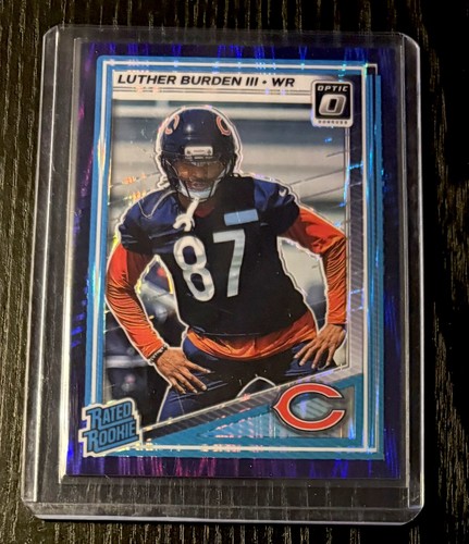 Panini 2025 Donruss Optic Rated Rookie Luther Burden III Blue Hyper #275 Bears