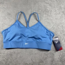 NWT Reebok New Women's Active blue Tri Back Bra - XL Medium Impact Speedwick