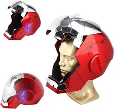 Iron-Man MK 5 Casco Elettronico Indossabile con Voce e Telecomando, Occhi LED