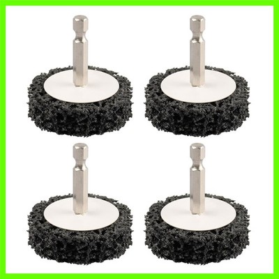 2'' 4-Pack Quick Change Paint Stripper Discs with 1/4'' Hex Shank - Rust Removal