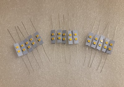 (15) WARM WHITE 8v-LED AXIAL LAMPS- Allen & Heath GL 3300 GL 3000 VU METER BULBS