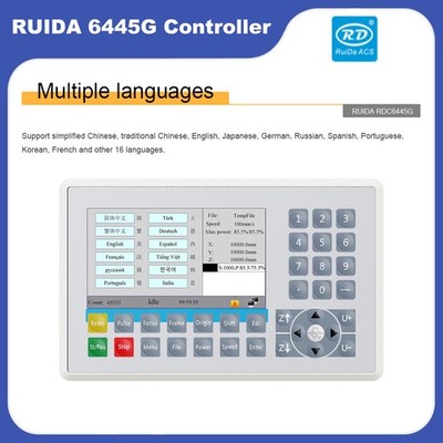 Ruida Technology 6445G Controller Panel For CO2 Laser Engraver For Lightburn EU