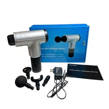 Deep Tissue Muscle Massage Gun Device 6 Levels of Vibration 4 Attachments TESTED