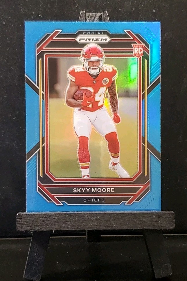 2022 Panini Prizm Rookie Skyy Moore #331 RC Light Blue Chiefs