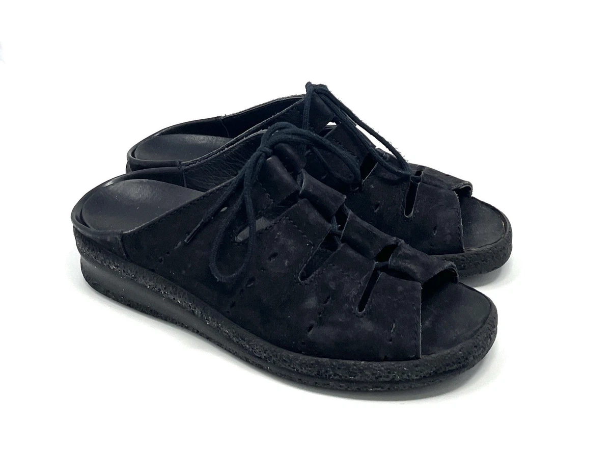 Birkenstock Tatami Leather Black Slip On Sandal Size 42 GUC Birkenstock Tatami Sandals for Women for sale - eBay main image 2