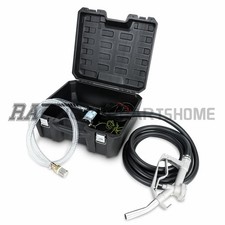 Self-Priming 12V DC Electric Fuel Transfer Pump w/ Manual Nozzle Gasoline Diesel