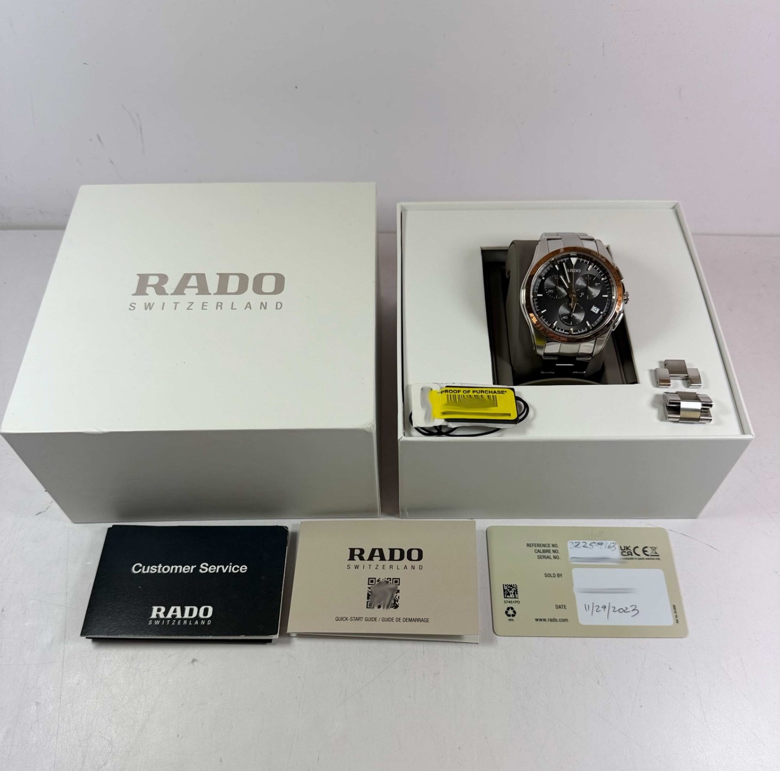 Rado Hyperchrome Chronograph Quartz R32259163 45m… - image 2