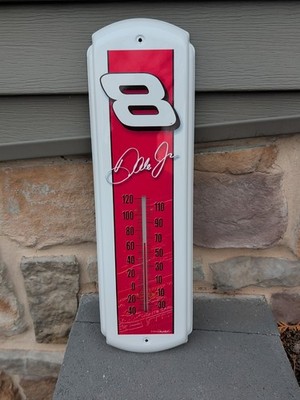 Nascar Dale Earnhardt Jr #8 Racing Metal Thermometer Memorabilia 