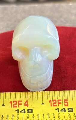 Opalite Crystal Skull, 2'' (Crystal Healing, Stone Statue, Reiki, Opalite Skull)